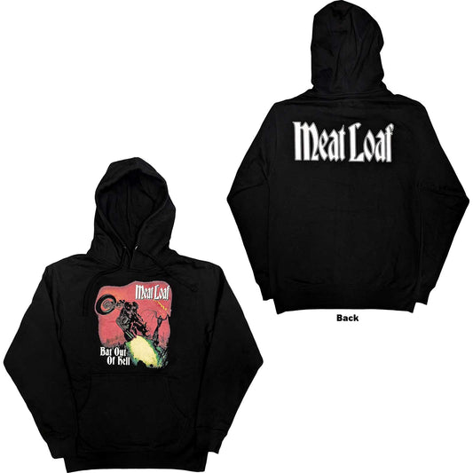 Meat Loaf Unisex Pullover Hoodie: Bat Out Of Hell (Back Print)
