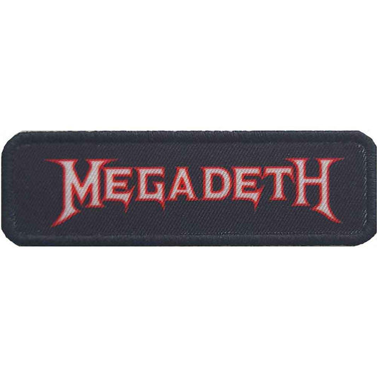 Megadeth Standard Printed Patch: Logo Outline