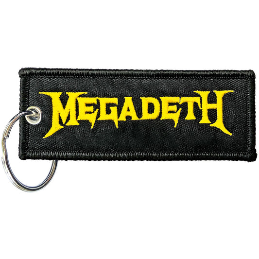 Megadeth Keychain: Logo (Double Sided Patch)