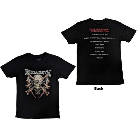 Megadeth Unisex T-Shirt: Killing Biz (Back Print)