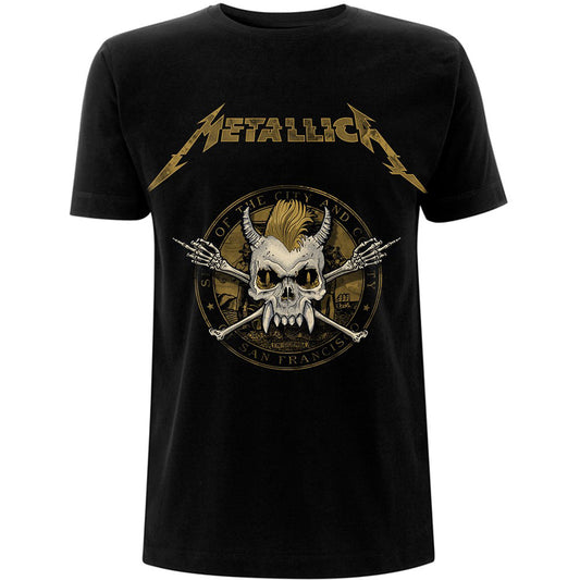 Metallica Unisex T-Shirt: Scary Guy Seal