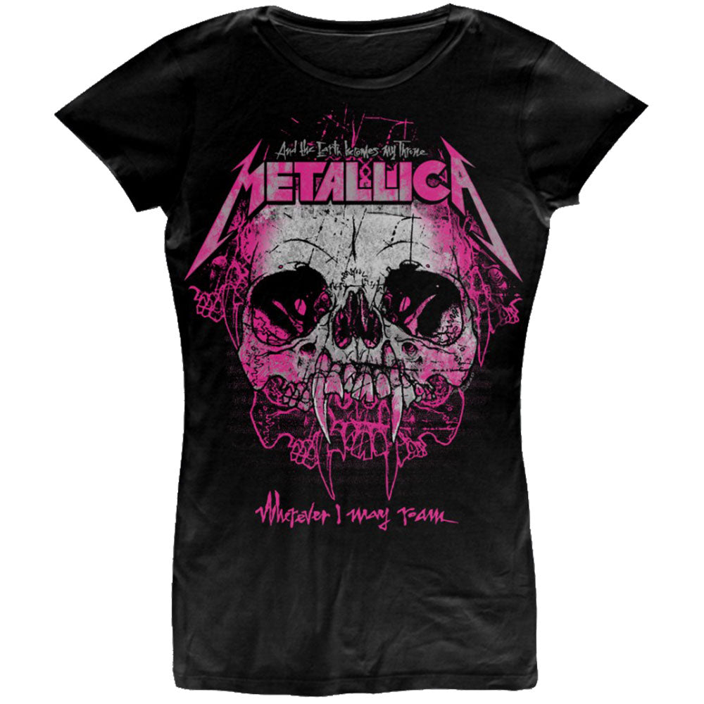 Metallica Ladies T-Shirt: Wherever I May Roam