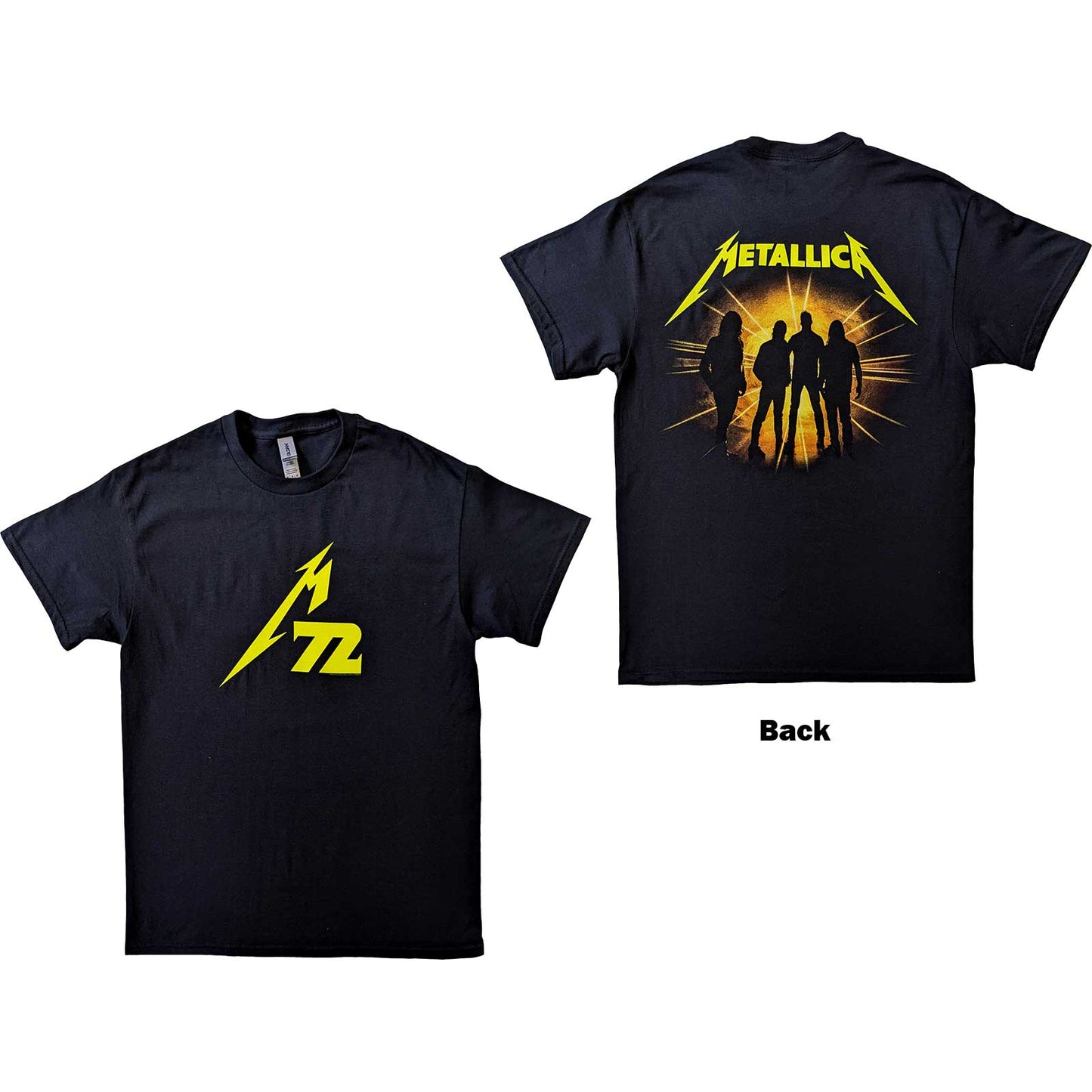 Metallica Unisex T-Shirt: 72 Seasons Strobes Photo (Back Print)