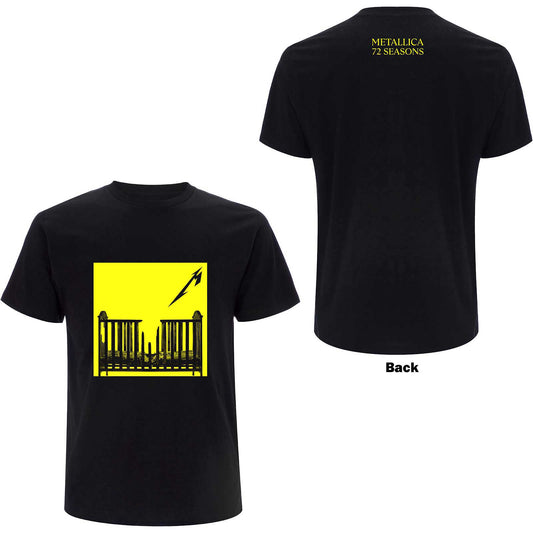 Metallica Unisex T-Shirt: 72 Seasons Burnt Crib (Back Print)