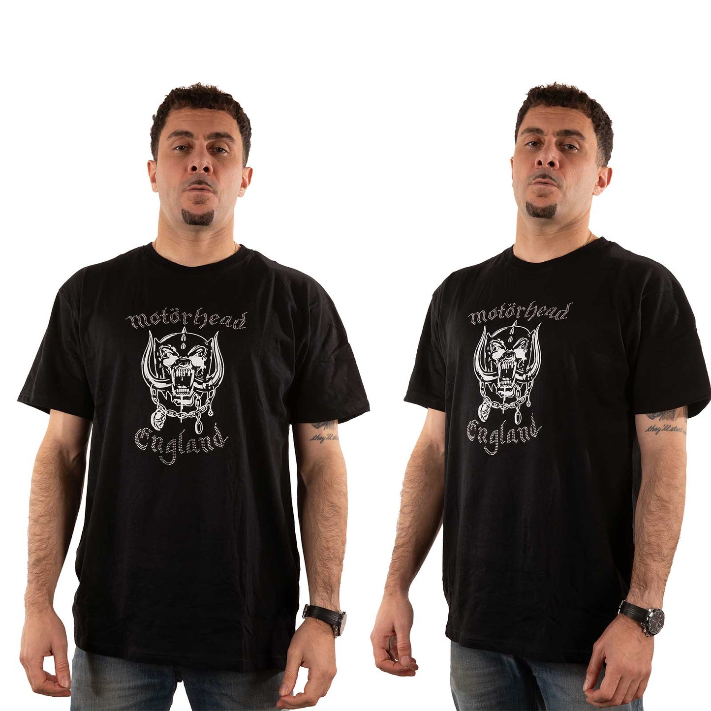 Motorhead Unisex Embellished T-Shirt: England