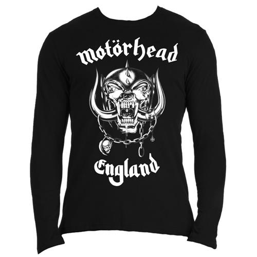 Motorhead Unisex Long Sleeve T-Shirt: England (Back Print)