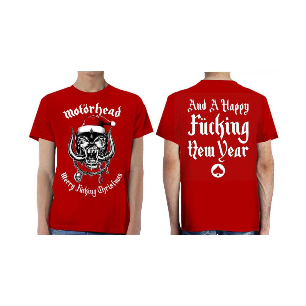 Motorhead Unisex T-Shirt: Christmas 2017 (Back Print)