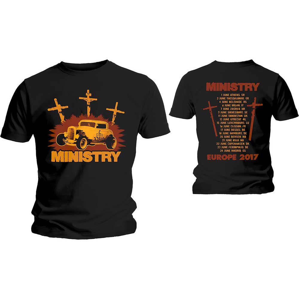 Ministry Unisex T-Shirt: Hot Rod (Back Print/Ex Tour)