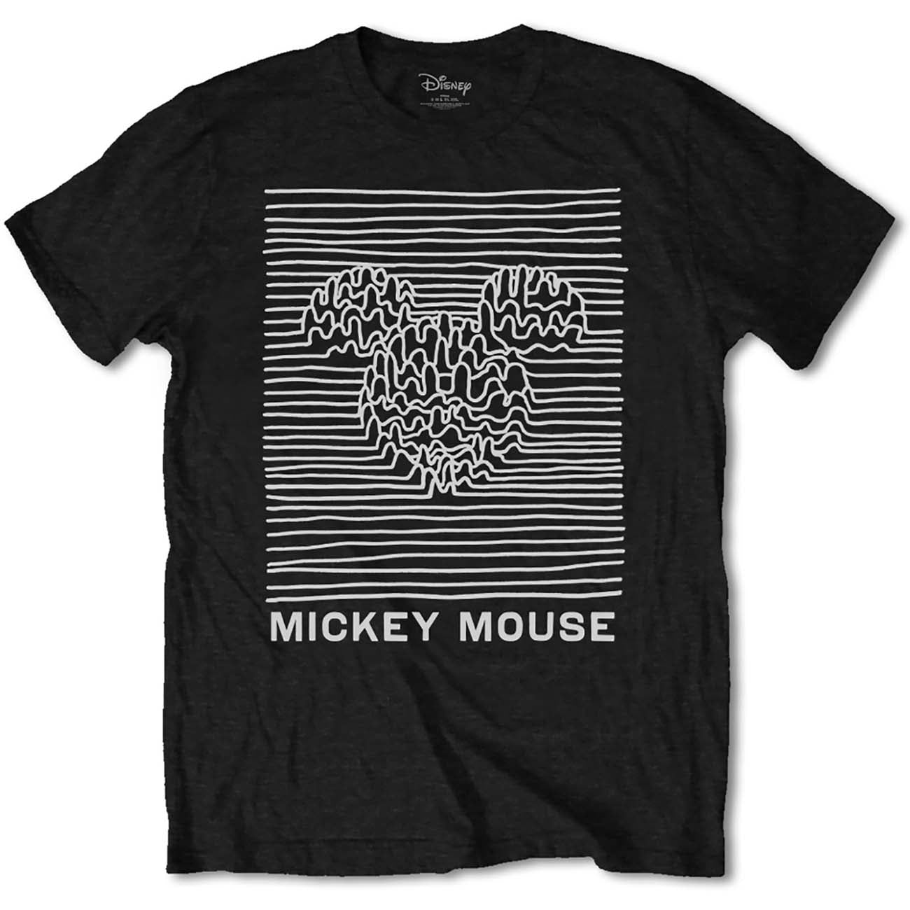 Disney Unisex T-Shirt: Mickey Mouse Unknown Pleasures  