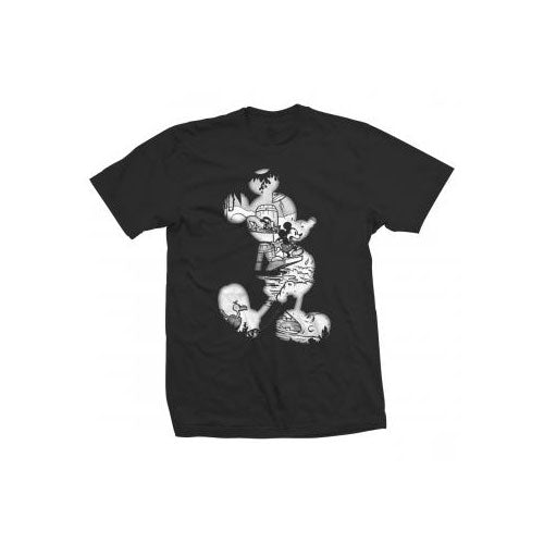 Disney Unisex T-Shirt: Mickey Mouse Vintage Infill  