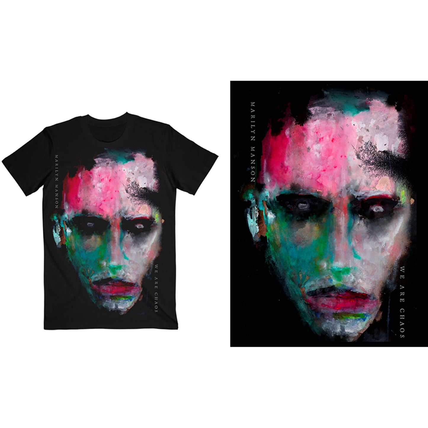 Marilyn Manson Unisex T-Shirt: We Are Chaos Cover
