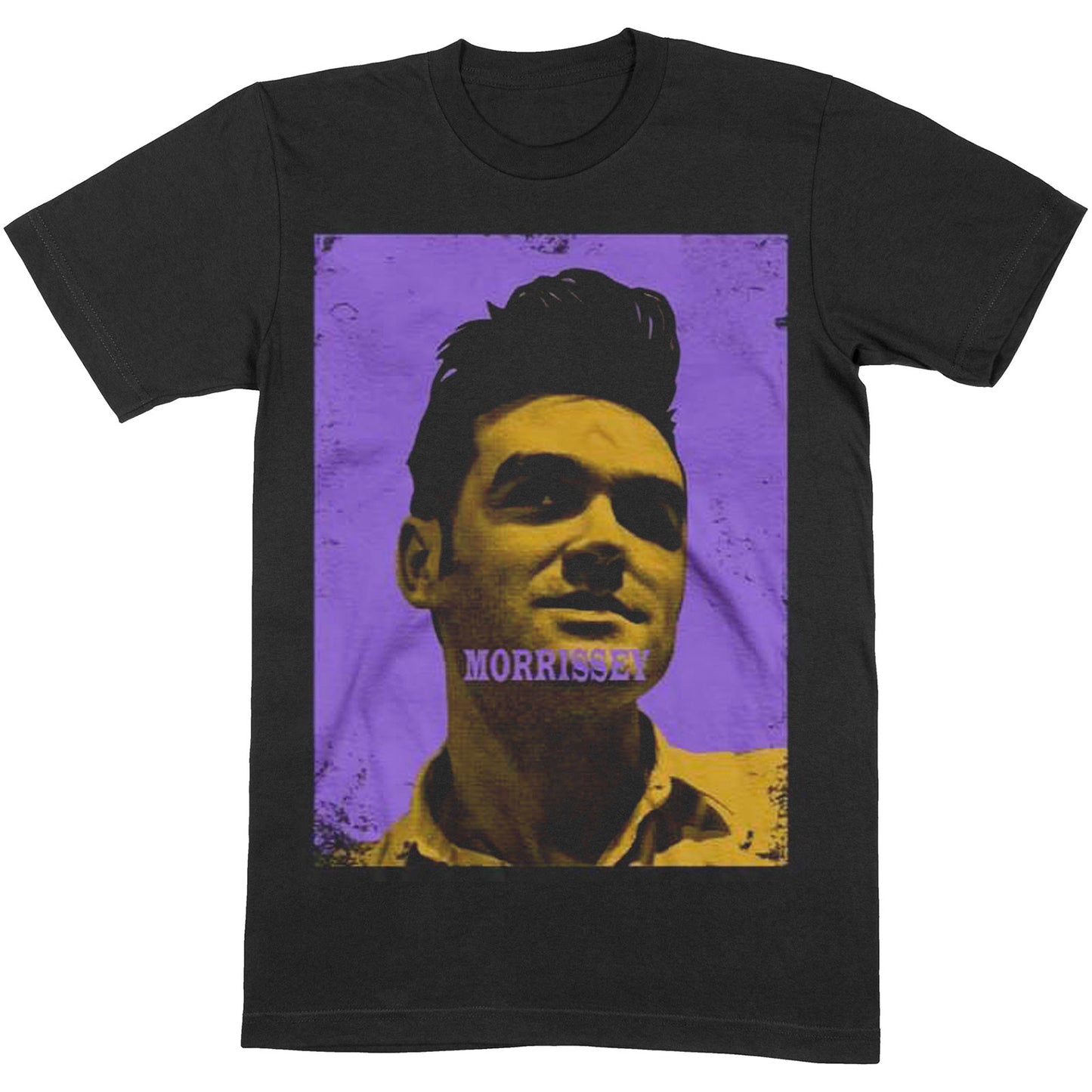 Morrissey Unisex T-Shirt: Purple & Yellow