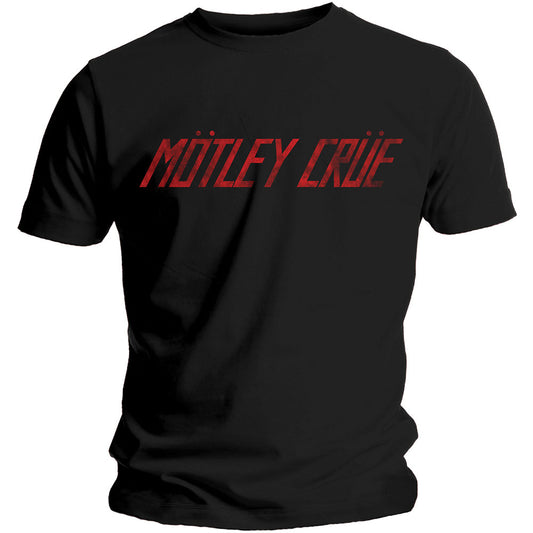 Motley Crue Unisex T-Shirt: Distressed Logo
