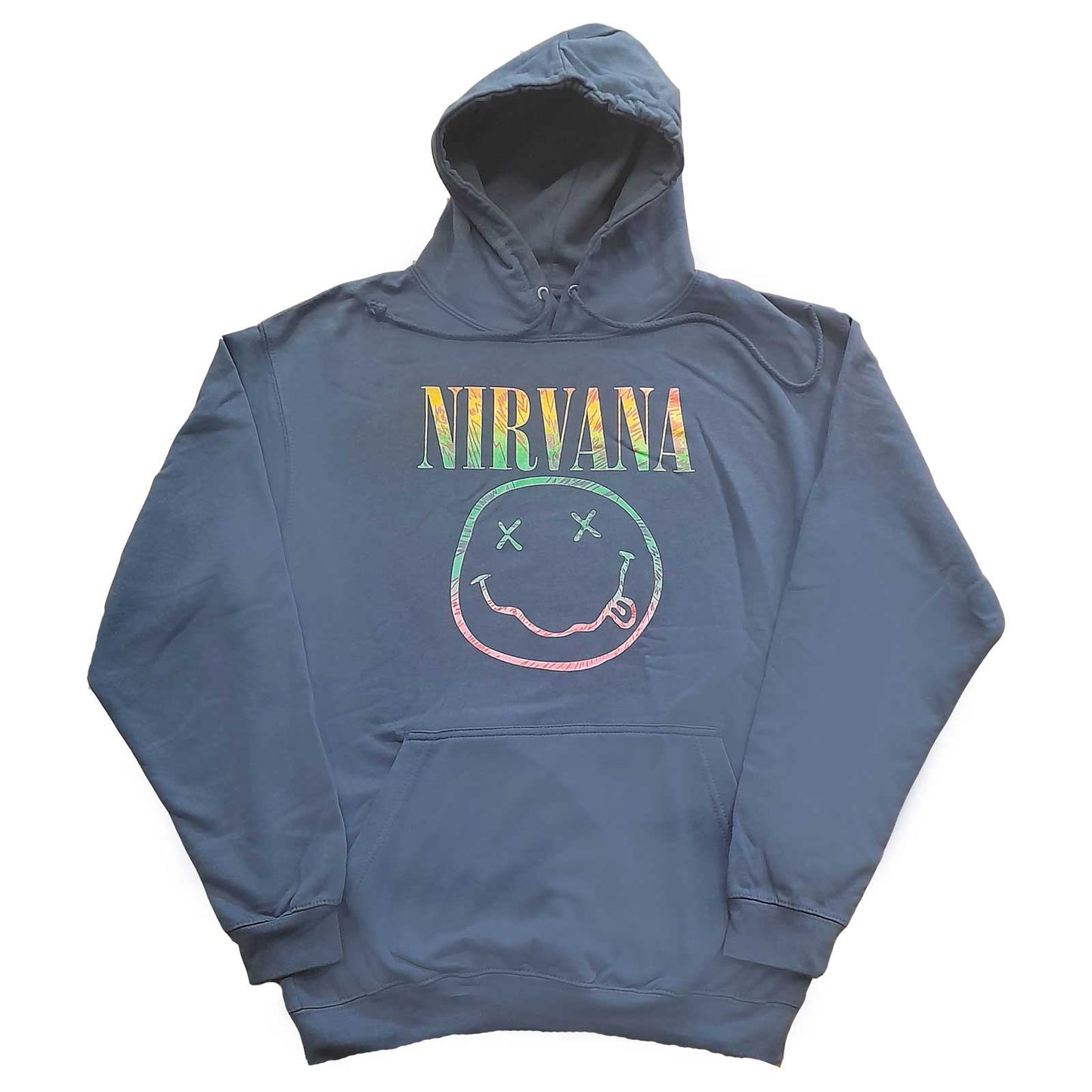 Nirvana Unisex Pullover Hoodie: Sorbet Ray Smiley