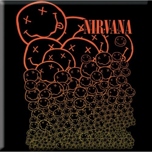 Nirvana Fridge Magnet: Cascading Smileys