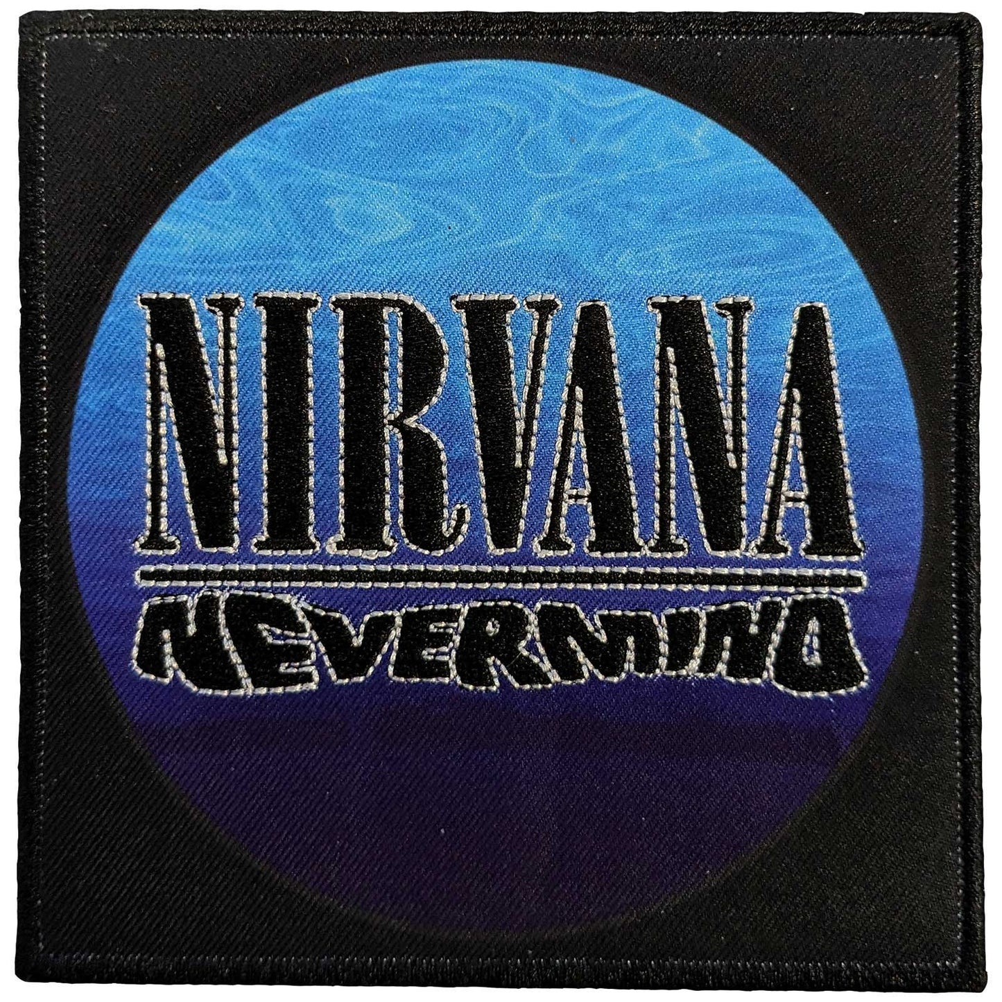 Nirvana Standard Patch: Nevermind Wavy Logo