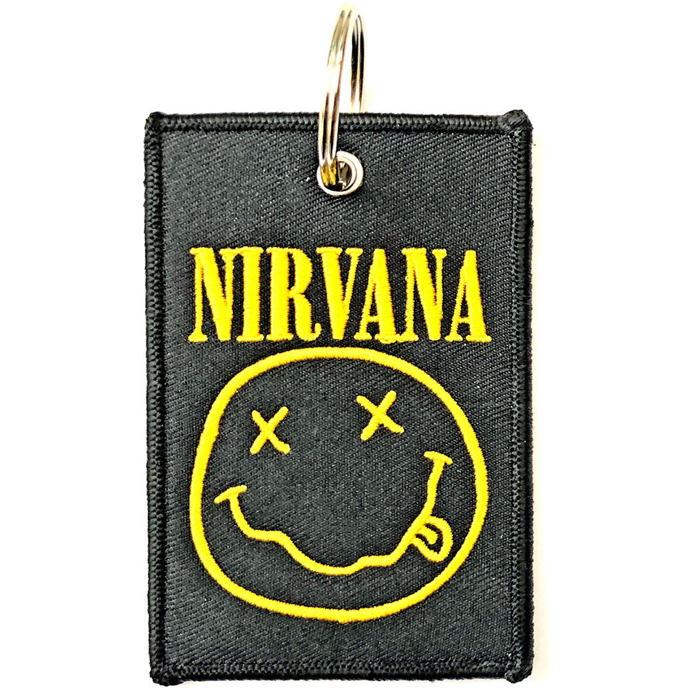 Nirvana Keychain: Smiley (Double Sided Patch)