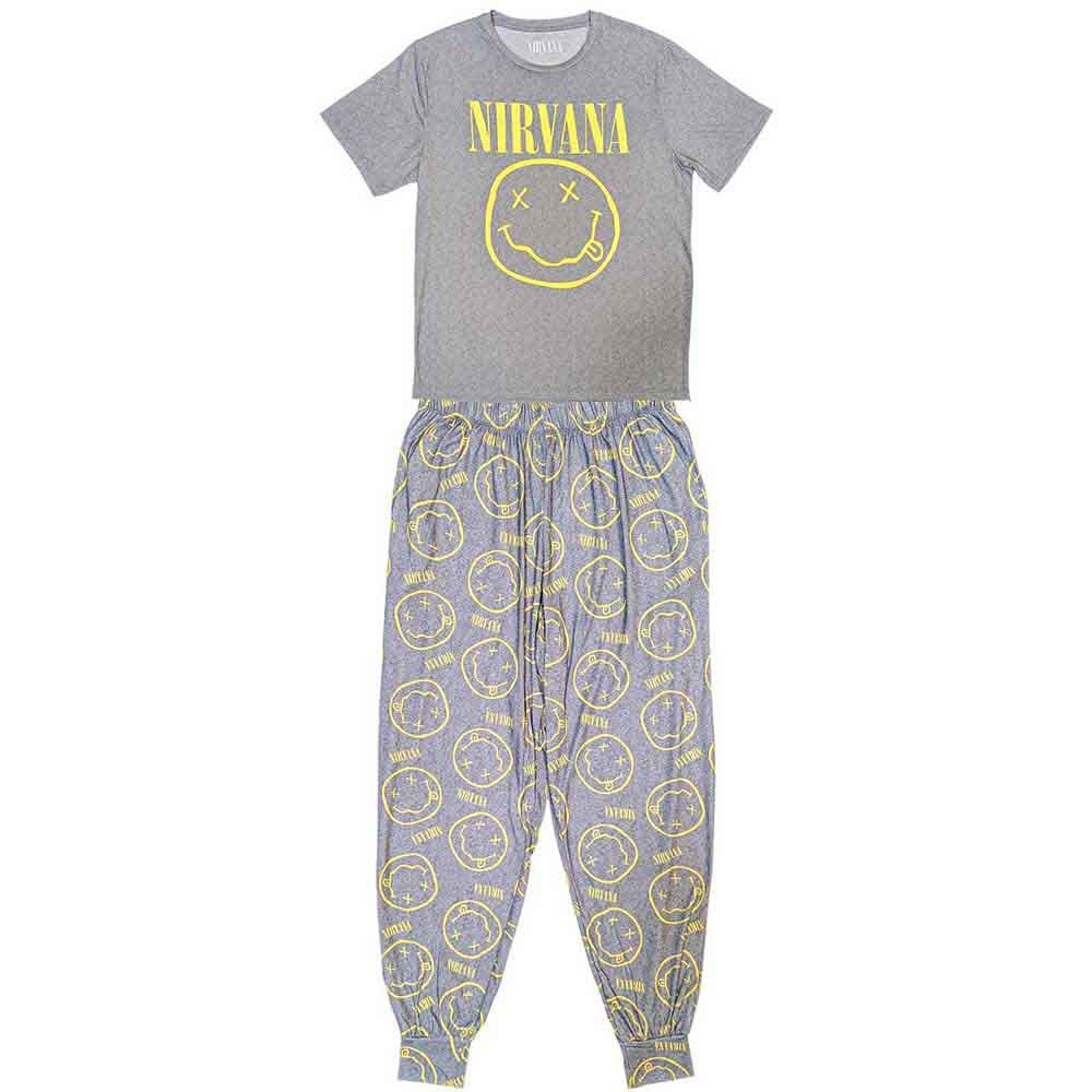 Nirvana Unisex Pyjamas: Yellow Smile