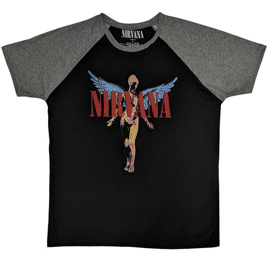 Nirvana Unisex Raglan T-Shirt: Angelic