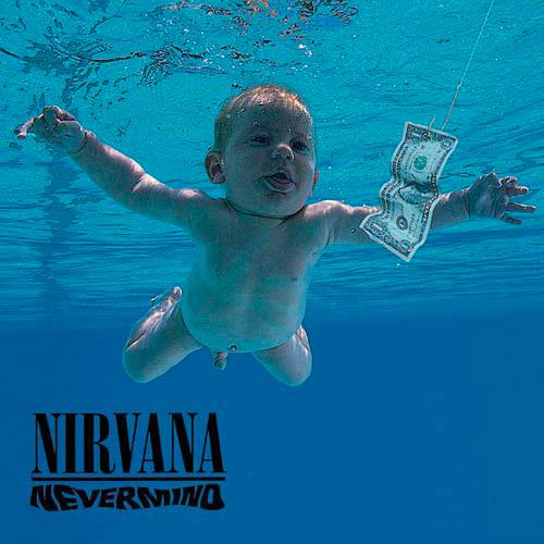 Nirvana Single Cork Coaster: Never Mind