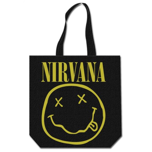 Nirvana Cotton Tote Bag: Smiley
