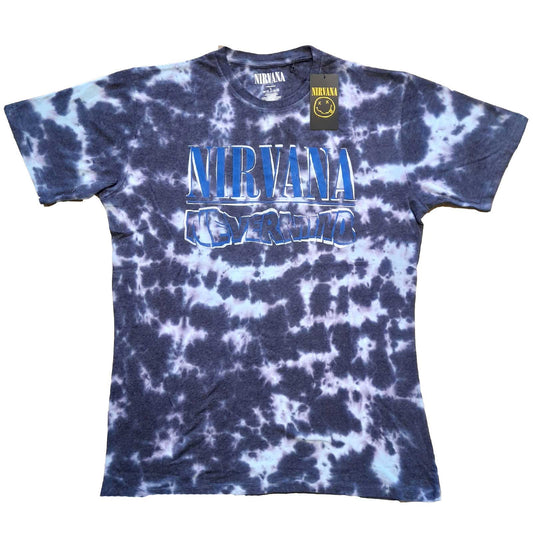 Nirvana Unisex T-Shirt: Nevermind Wavy Logo (Wash Collection)