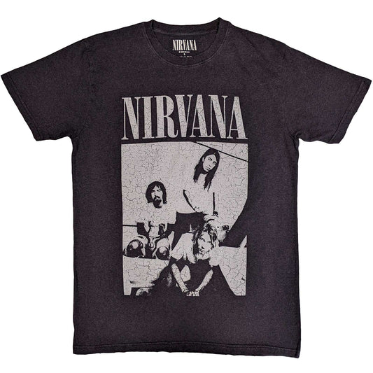 Nirvana Unisex T-Shirt: Sitting (Distressed)