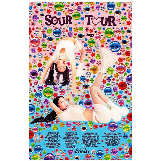 Olivia Rodrigo Poster: Sour Tour