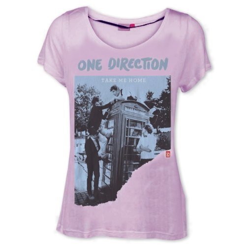 One Direction Ladies T-Shirt: Take Me Home Ripped (Skinny Fit) (X-Large)