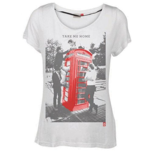 One Direction Ladies T-Shirt: Take Me Home (Skinny Fit) (Small)