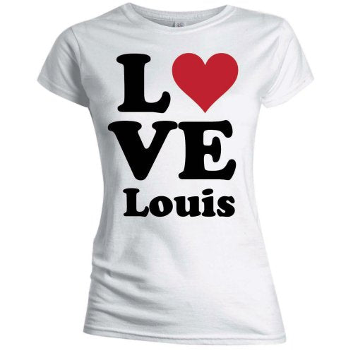 One Direction Ladies T-Shirt: Love Louis (Skinny Fit) (X-Large)