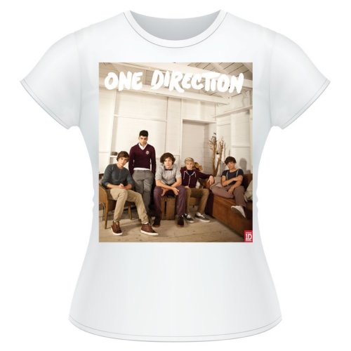 One Direction Ladies T-Shirt: Band Lounge Colour (Skinny Fit)