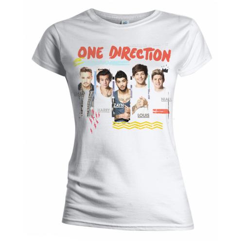 One Direction Ladies T-Shirt: Individual Shots (Skinny Fit)