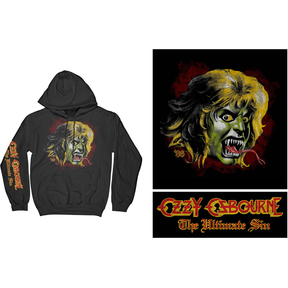 Ozzy Osbourne Unisex Pullover Hoodie: Ozzy Demon