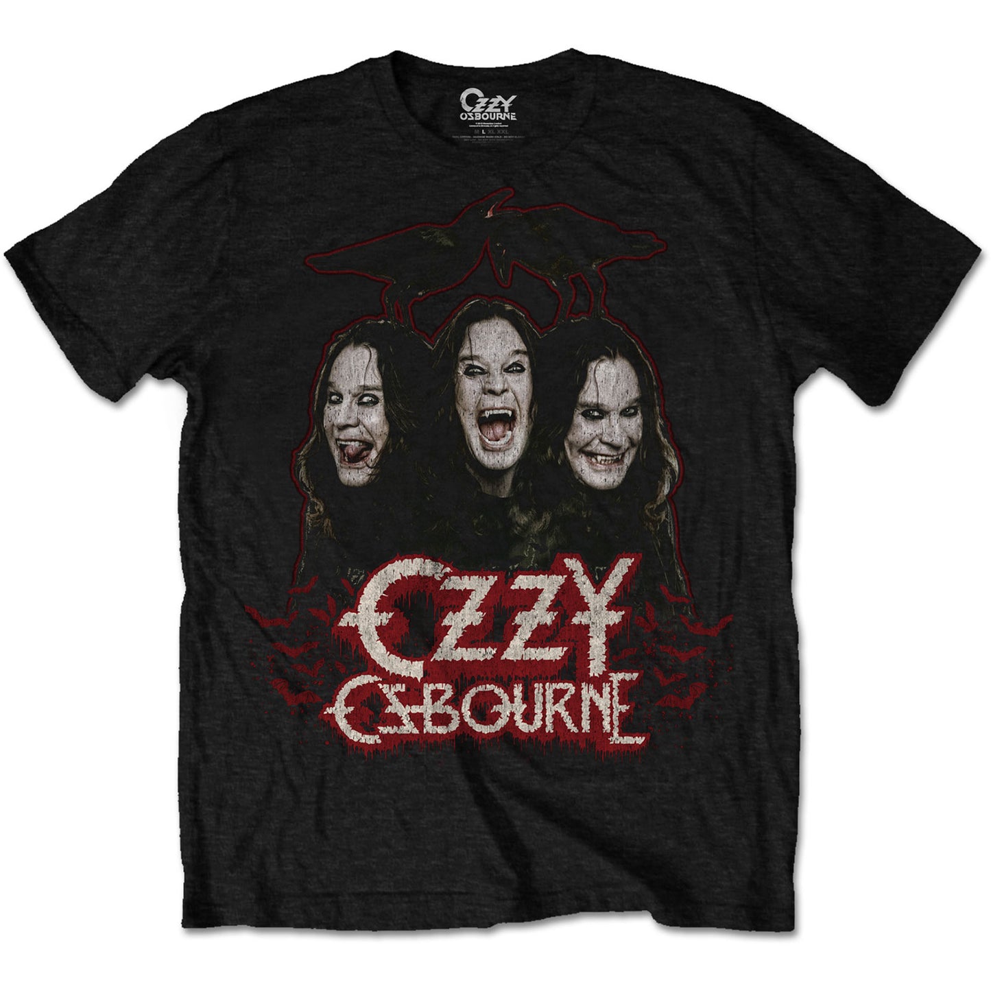 Ozzy Osbourne Unisex T-Shirt: Crows & Bars