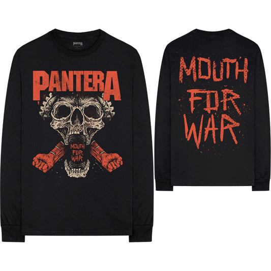 Pantera Unisex Long Sleeve T-Shirt: Mouth For War (Back Print)