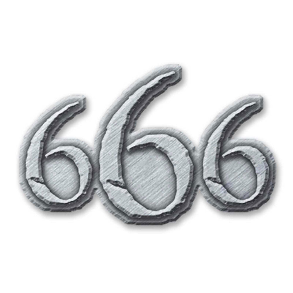 Generic Pin Badge: 666 (Retail Pack)