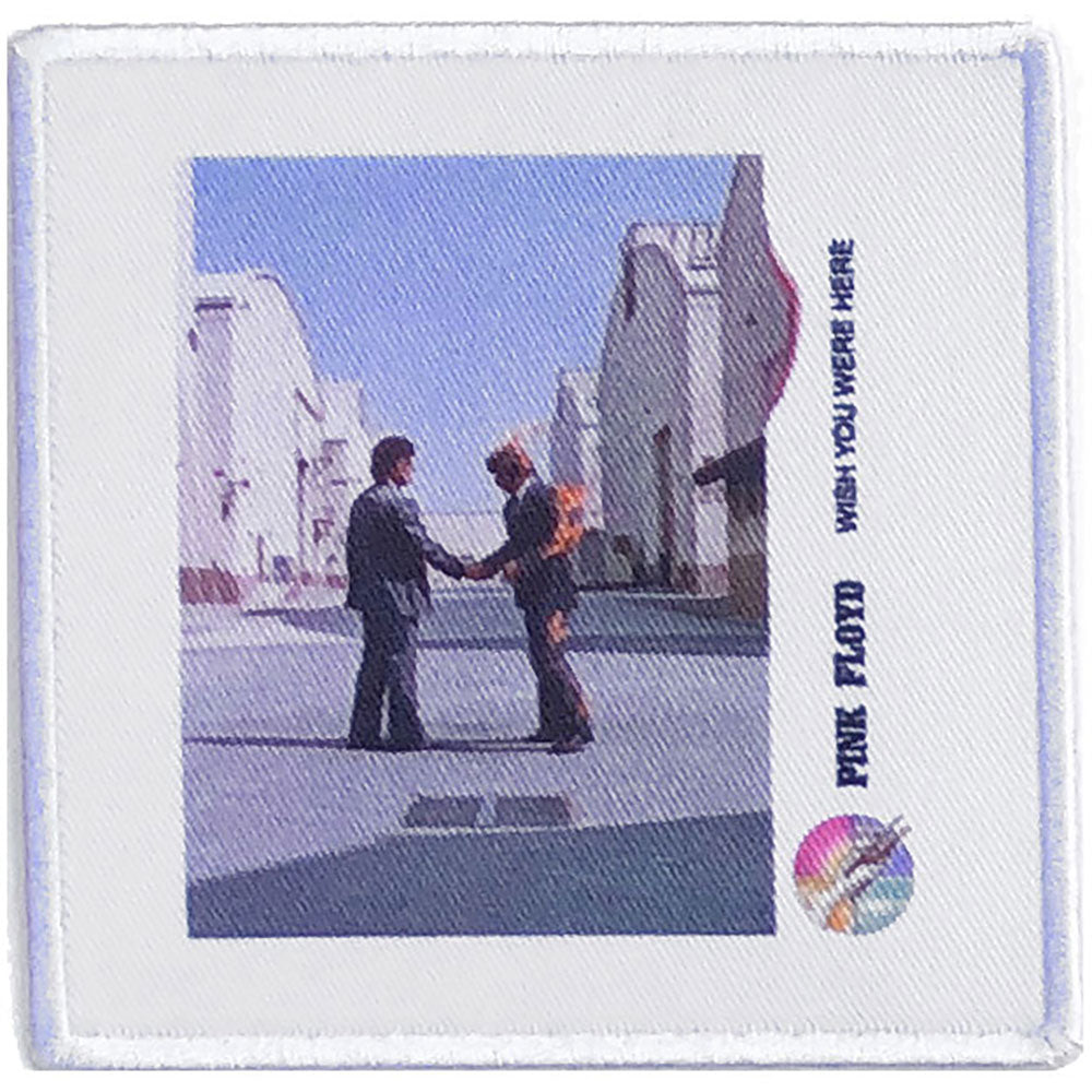 Pink Floyd Standard Patch: Wish You Were Here Vinyl (Album Cover)
