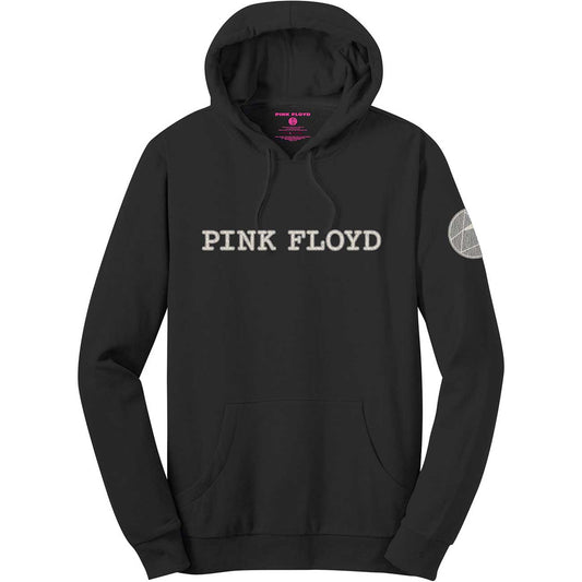 Pink Floyd Unisex Pullover Hoodie: Logo & Prism (Applique Motifs)