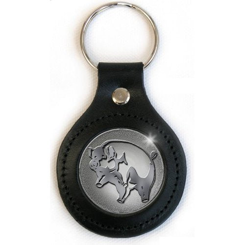 Pink Floyd Keychain: Pig (Leather Fob)