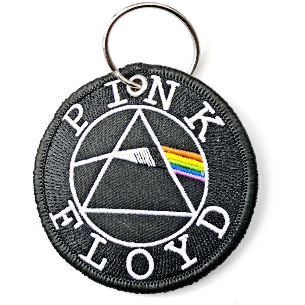 Pink Floyd Keychain: Circle Logo (Double Sided Patch)