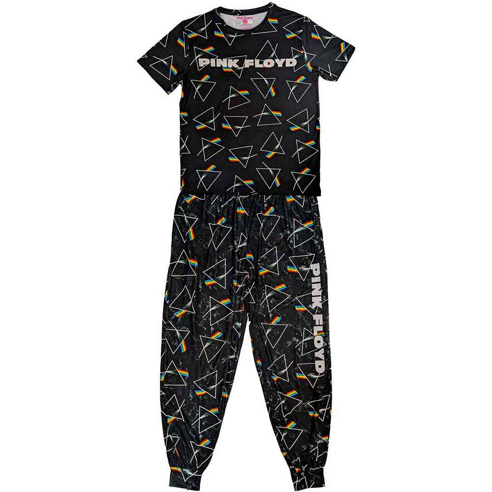 Pink Floyd Unisex Pyjamas: Prism Repeat