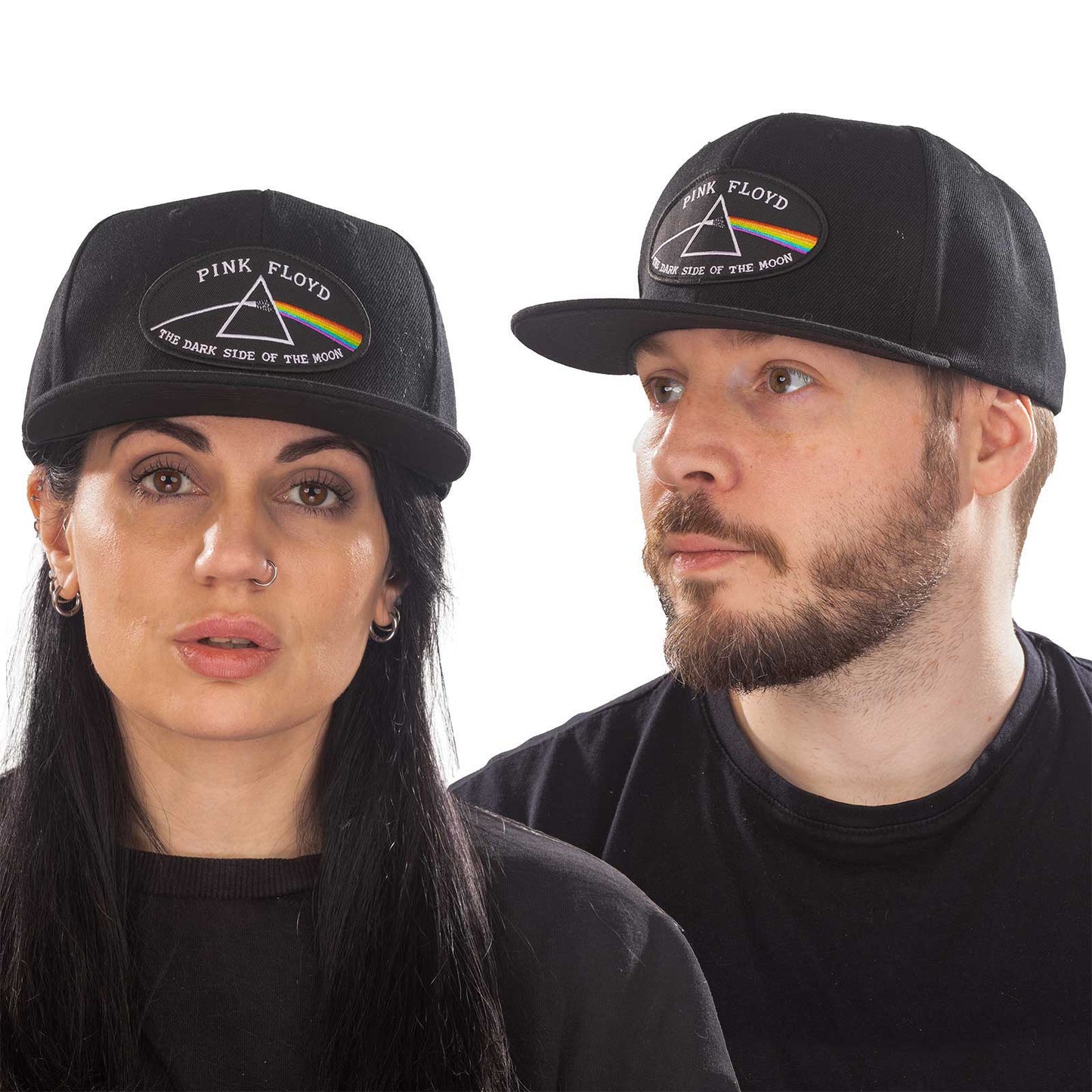 Pink Floyd Unisex Snapback Cap: The Dark Side of the Moon Black Border