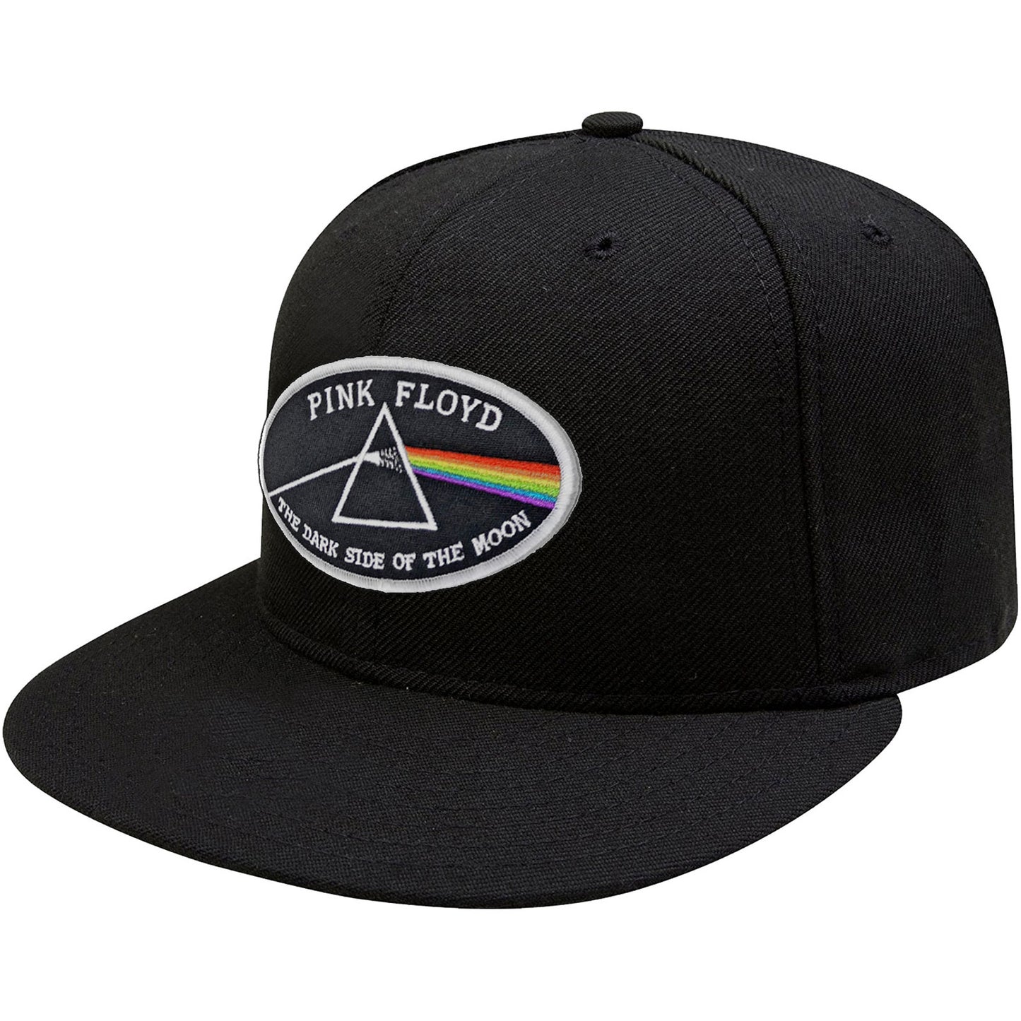 Pink Floyd Unisex Snapback Cap: The Dark Side of the Moon White Border