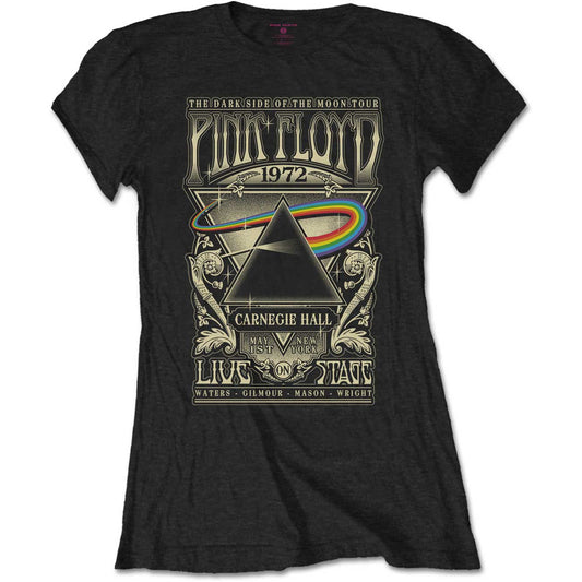 Pink Floyd Ladies T-Shirt: Carnegie Hall Poster