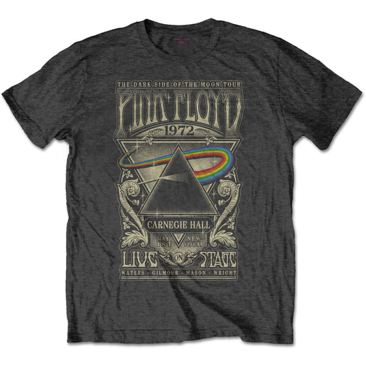 Pink Floyd Unisex T-Shirt: Carnegie Hall Poster