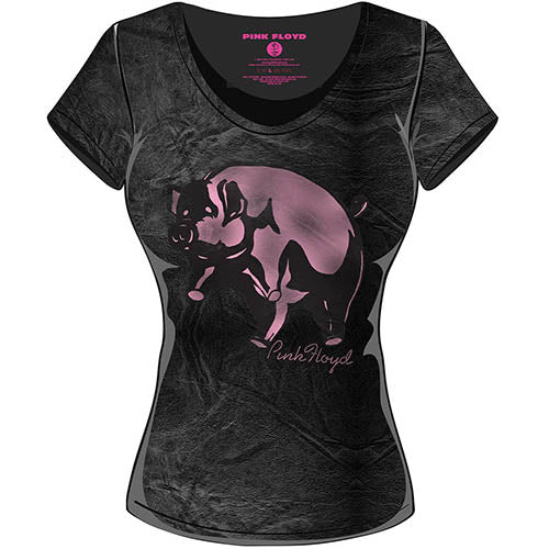 Pink Floyd Ladies T-Shirt: Animals Pig (Wash Collection)