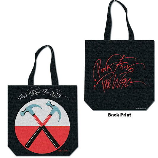 Pink Floyd The Wall Cotton Tote Bag: Hammers (Back Print)