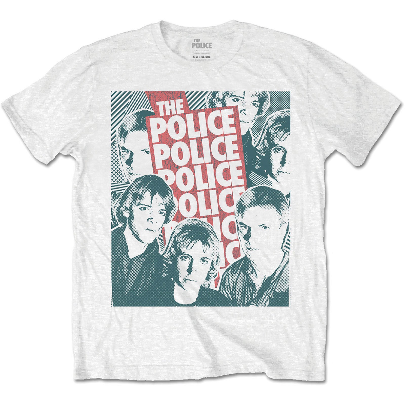 The Police Unisex T-Shirt: Half-tone Faces