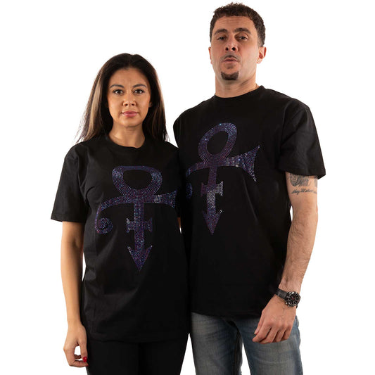 Prince Unisex T-Shirt: Purple Symbol (Embellished)